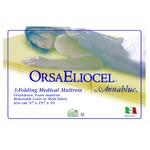 イタリア製 高反発三つ折りオルサ エリオセル マットレス シングルサイズ シャンパンゴールド