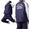 FILA メンズ ラグラン切替ウインド上下セット 0800-4284／ブラック M