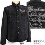 THREE STONES THROW プリント入りハードミリタリーシャツ 71101 L