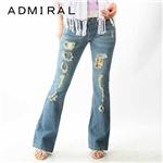 ＡＤＭＩＲＡＬ　レディースデニムパンツ サックス 27