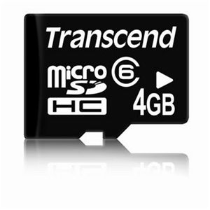Transcend(トランセンド) 4GB micro SDHCカード TS4GUSDC 4枚セット
