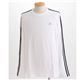 adidas メンズ3SロングスリーブTシャツ WHITE(ホワイト)O