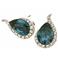 SCHILLING CRYSTAL  スワロフスキーフルレッドクリスタルピアス 64574SP/ブルーペアシェイプ