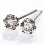 Pt900 H・SI2ダイヤ0.2ctピアス