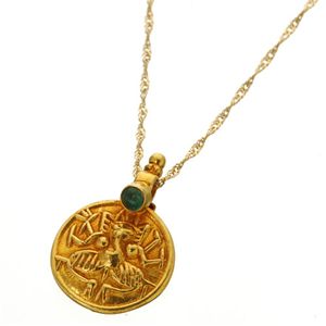 K18 ガネーシャペンダント エメラルド