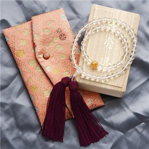 京都中郷念珠舗 特選レディース水晶組み