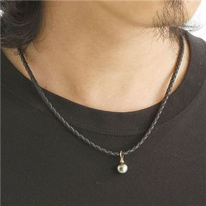黒蝶パールメンズブラックダイヤモンドペンダント