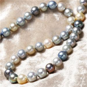 あこや真珠 9-9.5mm マルチカラーネックレス