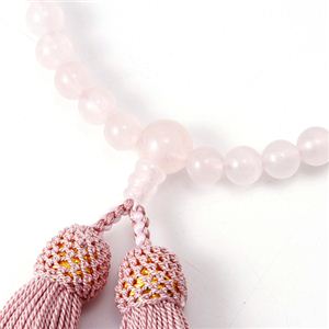 京都中郷念珠舗 特選 永観念珠 女性用 紅水晶