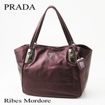 PRADA（プラダ）　トートバッグ　BR3976　VITELLINO MORDORE B  MERO