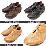 【特価！】BALEANS ハンドメイド 本革レザースニーカー　2699/2705 Aタイプ ベージュ 10号