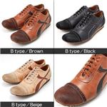 【特価！】BALEANS ハンドメイド 本革レザースニーカー　2699/2705 Bタイプ ブラック 8号