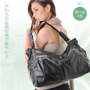 SENO FICH(セノ フィッチ) クロコ型押しバッグ SF7/ショルダーバッグ ブラック 第4画像