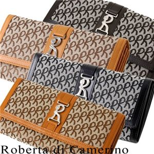 Roberta di Camerino(ロベルタディカメリーノ) ジャガード長財布 050044・A Brown 第6画像