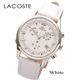 LACOSTE ラウンドクロノグラフ レザー