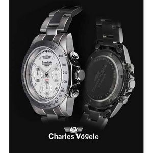 Charles Vogele(シャルル・ホーゲル) メンズクロノグラフブレスウォッチ CV-7873-2
