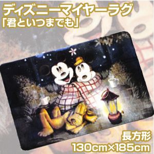 ディズニーマイヤーラグ 「君といつまでも」長方形130cm×185cm