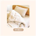 ピーチスキン加工 寝具4点 ダブル【ベッド用】 アイボリー