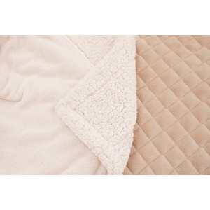 アイボリー　マイクロファイバーぬくぬく2枚合わせ毛布（ボリュームタイプ） 