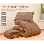 テイジン共同開発！マイティトップ(R)II使用 清潔・快適寝具シングル4点セット ブラウン【ベッド用】