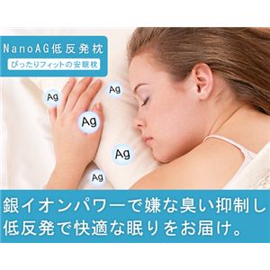 NanoAgイオン高級低反発枕