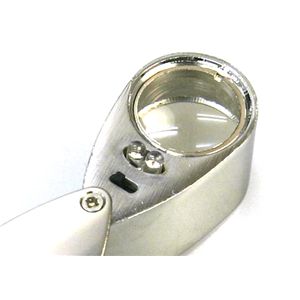 紫外線ライト付ジュエラーズルーペ 10倍