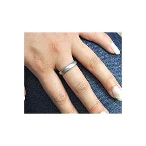 【訳あり・在庫処分】 ステンレス製リング メンズレディース兼用 マットタイプ甲丸型 23号