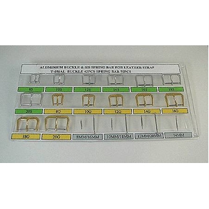 腕時計用交換バックル 尾錠・バネ棒112点セット ビジョウは金・銀入り