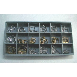 腕時計用交換バックル 尾錠・バネ棒112点セット ビジョウは金・銀入り