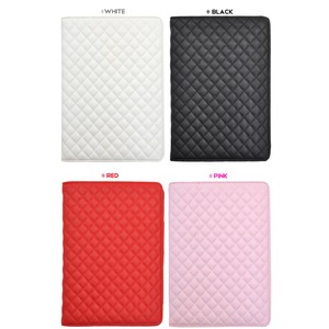 【訳あり・在庫処分】iPad Air 2用キルティングレザーデザインケース　ブラック