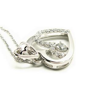 jestic heart*ジェスティックハート スノーフレーク ハート&ハート ネックレス