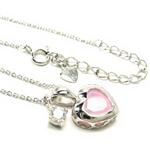 jestic heart*ジェスティックハート ペチュニア ピンクミルキーハート ダブルチャームネックレス