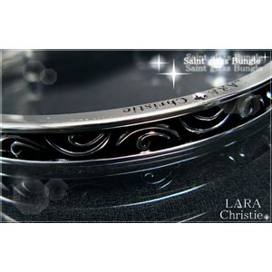LARA Christieララクリスティー ブレス セイントグラス バングル[BLACK Label]