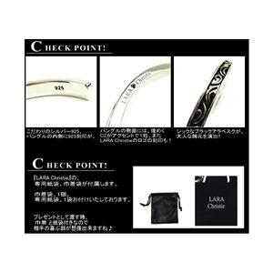 LARA Christieララクリスティー ブレス セイントグラス バングル[BLACK Label]