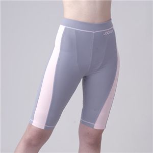 JOCKY スムーブウエア ハーフパンツ グレー/ピンク LLサイズ