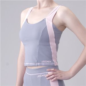 JOCKY スムーブウエア キャミトップ グレー/ピンク LLサイズ