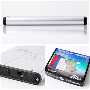 HDDレコーダー級大容量250GBが破格！　Transcend モバイルHDD 250GB Store Jet 2.5 SATA
