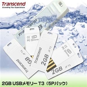 Transcend 2GB USB꡼ T3(5Pѥå