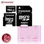 Transcend(トランセンド) microSD 2GB 5枚＋マルチカードリーダー(P8 Rose)セット