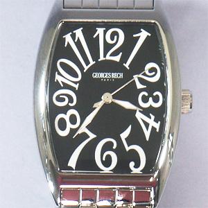 ジョルジュレッシュ 紳士　３針メタル腕時計 GR-14001-02 ブラック