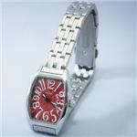 ジョルジュレッシュ 婦人　３針メタル腕時計 GR-14002-03 レッド