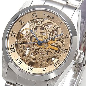 ficce（フィッチェ） オートマチック ブレスウォッチ FC-11704　ブラウンガラス