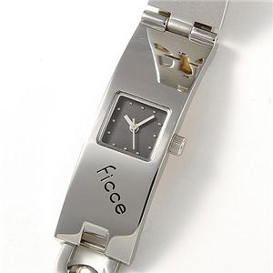 ficce(フィッチェ) チェーンブレス メンズウォッチ FC-11025 黒文字盤