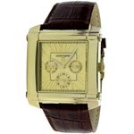 LNCIANO VALENTINO(ルチアノ バレンチノ) マルチファンクション 腕時計 LV-1025-03/ ゴールドケース･ゴールド、茶ベルト