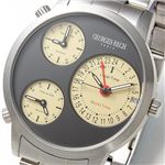 GEORGES RECH(ジョルジュレッシュ) トリプルフェイス メンズブレスウォッチ GR-14022 GR-14022-02/ブラック