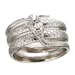 吉兆蛇リング Ｓサイズ