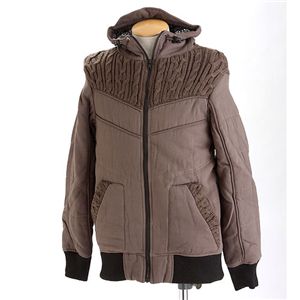 FROSTY(フロスティ) ニットミックスコットンジャケット 080 ブラウン Lサイズ