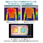 30UPシェイプスーツCUBE　ブラック×ネイビー男性用 Ｍサイズ
