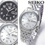 SEIKO(セイコー) セイコー5 オートマメンズブレスウォッチ SNK381K／ブラック