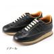 HERMES レザーシューズ 黒 380